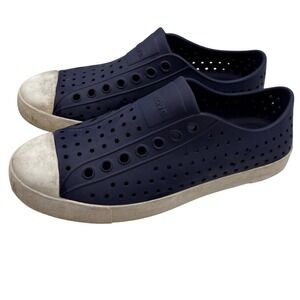 Native‎ Shoes Navy Blue Youth Slip On Water Shoes Rubber Size 5 Big Boys